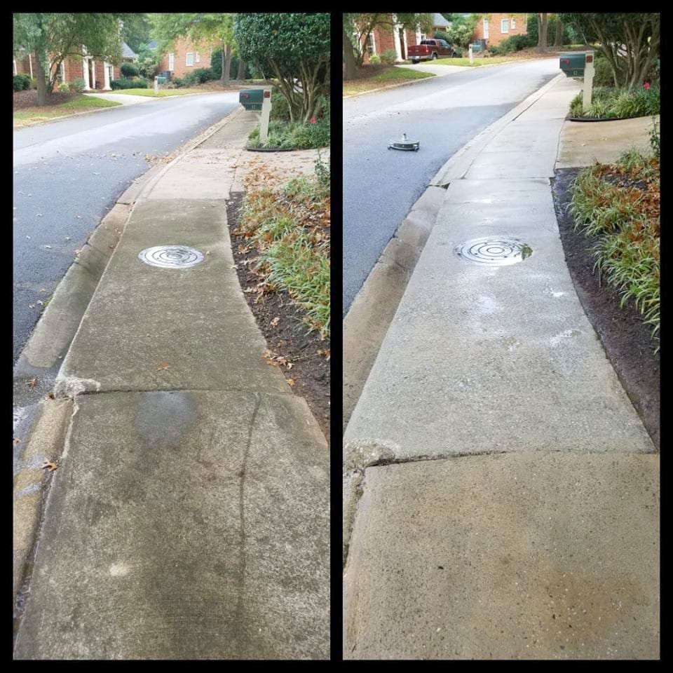 Before & After Pressure Washing In Greenville, SC Area