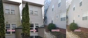 Before And After Pressure Washing In Greenville, SC Area